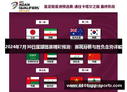 2024年7月30日足球比赛精彩预测：赛况分析与胜负走势详解